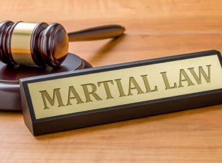 What happens if martial law is declared